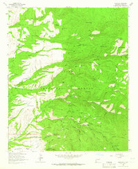 preview thumbnail of historical topo map of Mogollon, NM in 1963