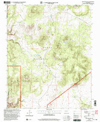preview thumbnail of historical topo map of Santa Fe County, NM in 2002