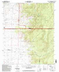 preview thumbnail of historical topo map of Bernalillo County, NM in 1995