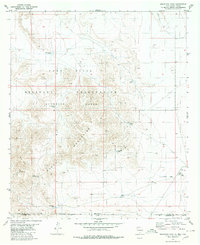 preview thumbnail of historical topo map of Otero County, NM in 1980