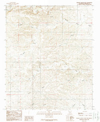 preview thumbnail of historical topo map of Lincoln County, NM in 1988