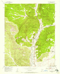 1953 Map of Ojo Caliente, 1957 Print