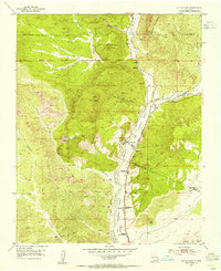1953 Map of Ojo Caliente, 1955 Print