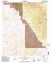 preview thumbnail of historical topo map of Lincoln County, NM in 1995