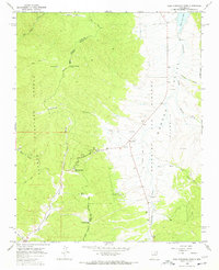 Download a high-resolution, GPS-compatible USGS topo map for Palo Flechado Pass, NM (1968 edition)