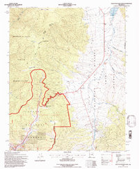 1995 Map of Angel Fire, NM, 1997 Print