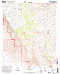 preview thumbnail of historical topo map of Otero County, NM in 2001
