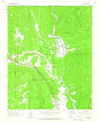 Download a high-resolution, GPS-compatible USGS topo map for Pecos, NM (1966 edition)