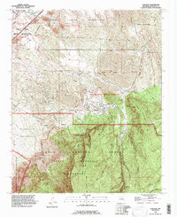 Download a high-resolution, GPS-compatible USGS topo map for Placitas, NM (1998 edition)