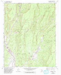 Download a high-resolution, GPS-compatible USGS topo map for Ponderosa, NM (1993 edition)