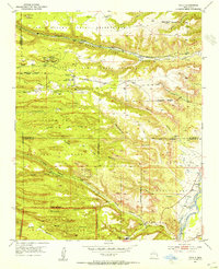 preview thumbnail of historical topo map of Santa Fe County, NM in 1952