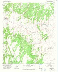 Download a high-resolution, GPS-compatible USGS topo map for Quemado, NM (1971 edition)