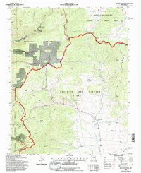 Download a high-resolution, GPS-compatible USGS topo map for Red River Pass, NM (1997 edition)