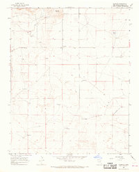 historical topo map of Harding County, NM in 1966