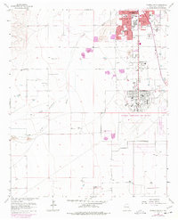 1962 Map of Roswell, NM, 1977 Print