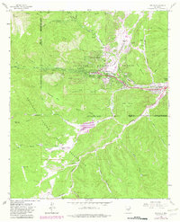 Download a high-resolution, GPS-compatible USGS topo map for Ruidoso, NM (1982 edition)