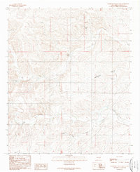 preview thumbnail of historical topo map of Chaves County, NM in 1989