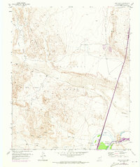 1952 Map of Alamillo, NM, 1973 Print