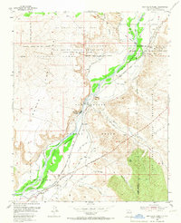 1954 Map of Algodones, NM, 1967 Print