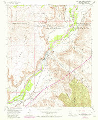 1954 Map of San Felipe Pueblo, NM, 1978 Print