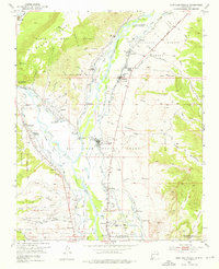 1953 Map of Alcalde, NM, 1976 Print