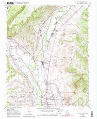 1953 Map of Alcalde, NM, 1991 Print