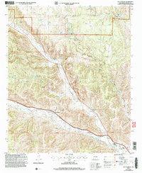 preview thumbnail of historical topo map of Lincoln County, NM in 2004