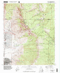 Download a high-resolution, GPS-compatible USGS topo map for Sandia Crest, NM (1996 edition)