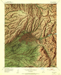 1952 Map of Santa Fe, NM, 1953 Print