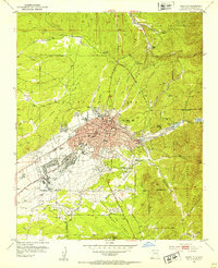 preview thumbnail of historical topo map of Santa Fe, NM in 1952