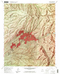 Download a high-resolution, GPS-compatible USGS topo map for Santa Fe, NM (1970 edition)