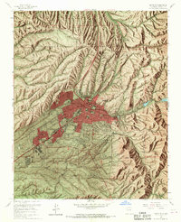 Download a high-resolution, GPS-compatible USGS topo map for Santa Fe, NM (1970 edition)