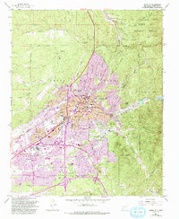 1952 Map of Santa Fe, NM, 1993 Print