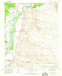 Download a high-resolution, GPS-compatible USGS topo map for Santo Domingo Pueblo, NM (1967 edition)