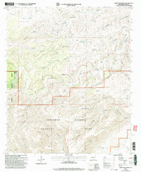 Download a high-resolution, GPS-compatible USGS topo map for Serpentine Bends, NM (2003 edition)