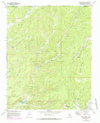 Download a high-resolution, GPS-compatible USGS topo map for Seven Springs, NM (1985 edition)