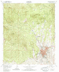 1950 Map of Silver City, NM, 1986 Print