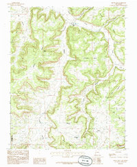 Download a high-resolution, GPS-compatible USGS topo map for Smouse Mesa, NM (1985 edition)