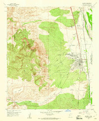 Download a high-resolution, GPS-compatible USGS topo map for Socorro, NM (1960 edition)