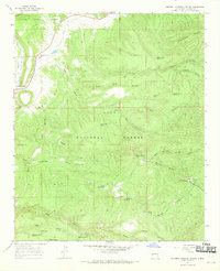 Download a high-resolution, GPS-compatible USGS topo map for Squirrel Springs Canyon, NM (1969 edition)