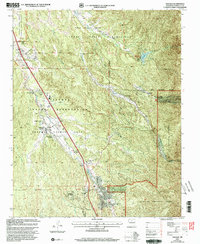 Download a high-resolution, GPS-compatible USGS topo map for Tesuque, NM (2003 edition)