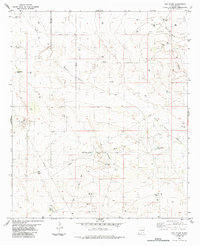 preview thumbnail of historical topo map of Lea County, NM in 1984