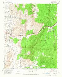 Download a high-resolution, GPS-compatible USGS topo map for Tijeras, NM (1966 edition)