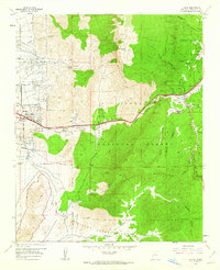 Download a high-resolution, GPS-compatible USGS topo map for Tijeras, NM (1962 edition)
