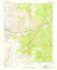Download a high-resolution, GPS-compatible USGS topo map for Tijeras, NM (1969 edition)