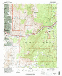 Download a high-resolution, GPS-compatible USGS topo map for Tijeras, NM (1996 edition)