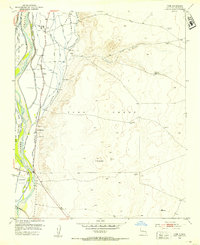 1952 Map of Adelino, NM, 1953 Print