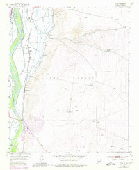 1952 Map of Adelino, NM, 1980 Print