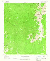 Download a high-resolution, GPS-compatible USGS topo map for Truchas Peak, NM (1965 edition)