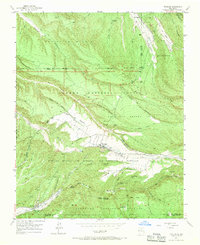 1953 Map of Truchas, NM, 1970 Print